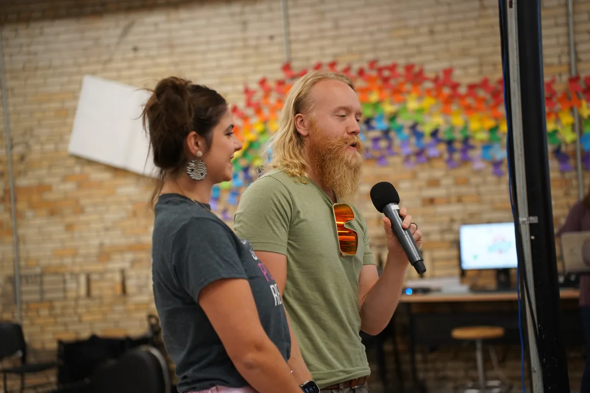 Cody and Elaine Johnston hosting at ARKAST 2025