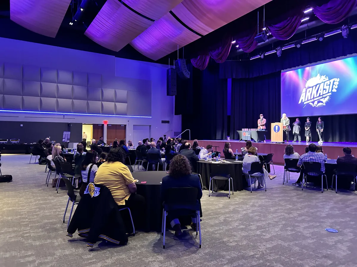 Wide view of the stage at the 2024 ARKAST Awards