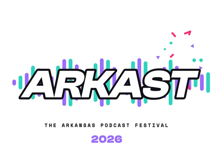 ARKAST 2026 wave mark, stacked, full color, for light backgrounds